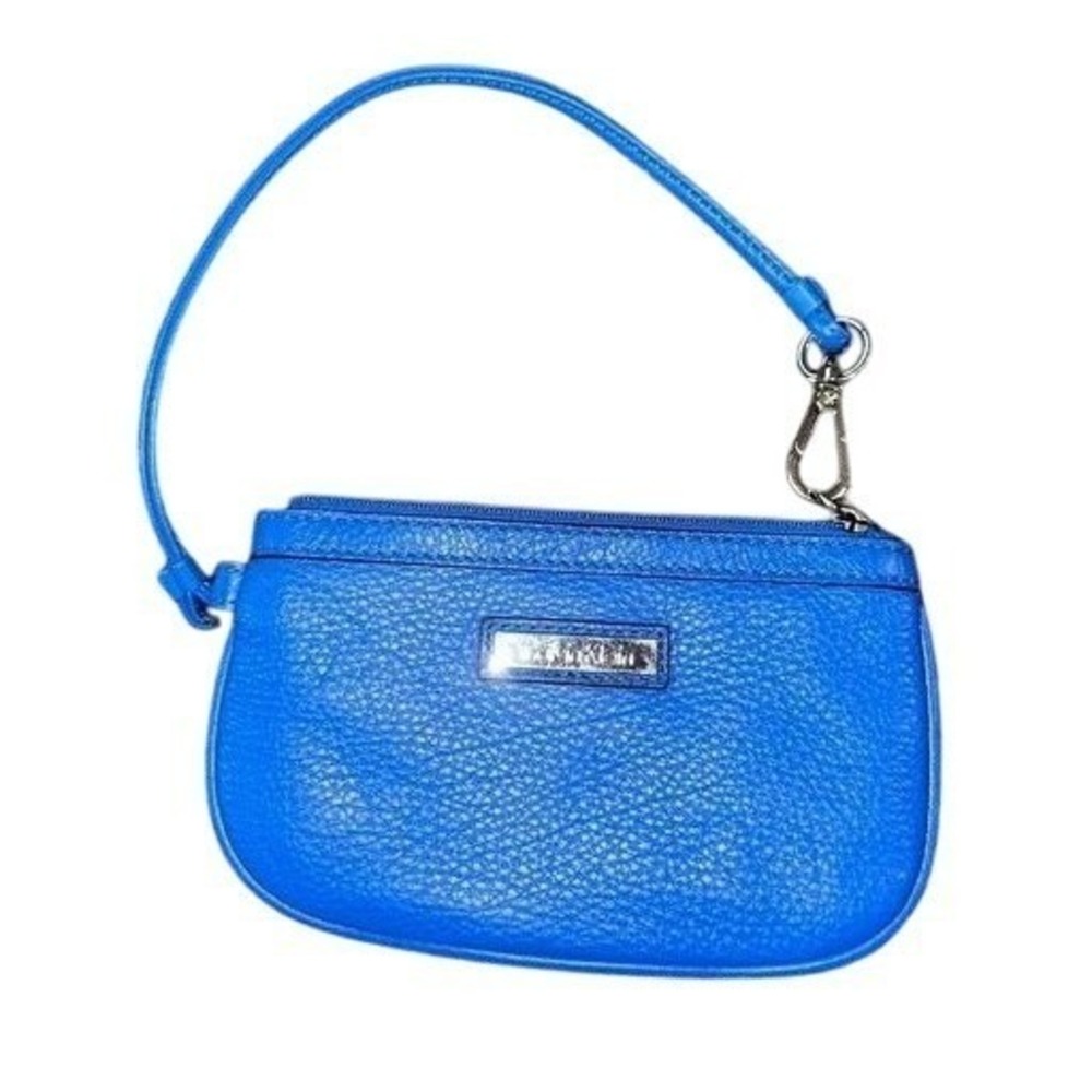 Calvin Klein Blue Wristlet Bag Small Purse Handbag Mini Pouch